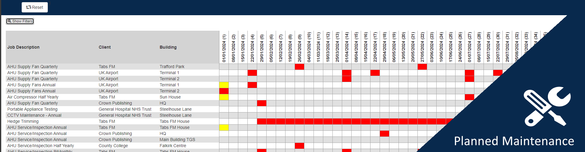 lanned Maintenance CAFM Software for facilities management