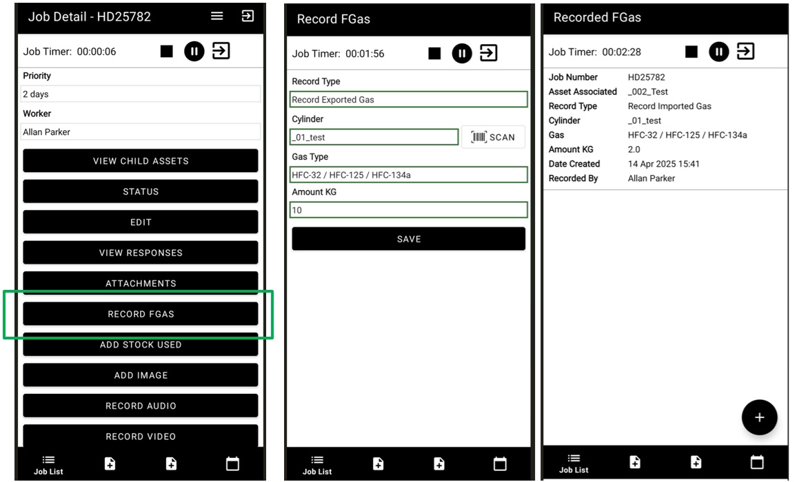 F-Gas recording software for mobile cafm and cmms